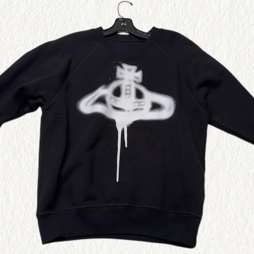 VIVIENNE WESTWOOD Spray Orb graphic-print organic-cotton sweatshirt